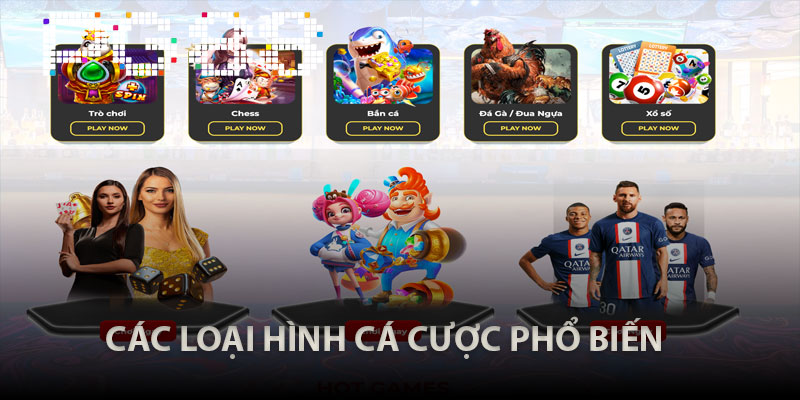 các loại hình cá cược phổ biến tại PG88